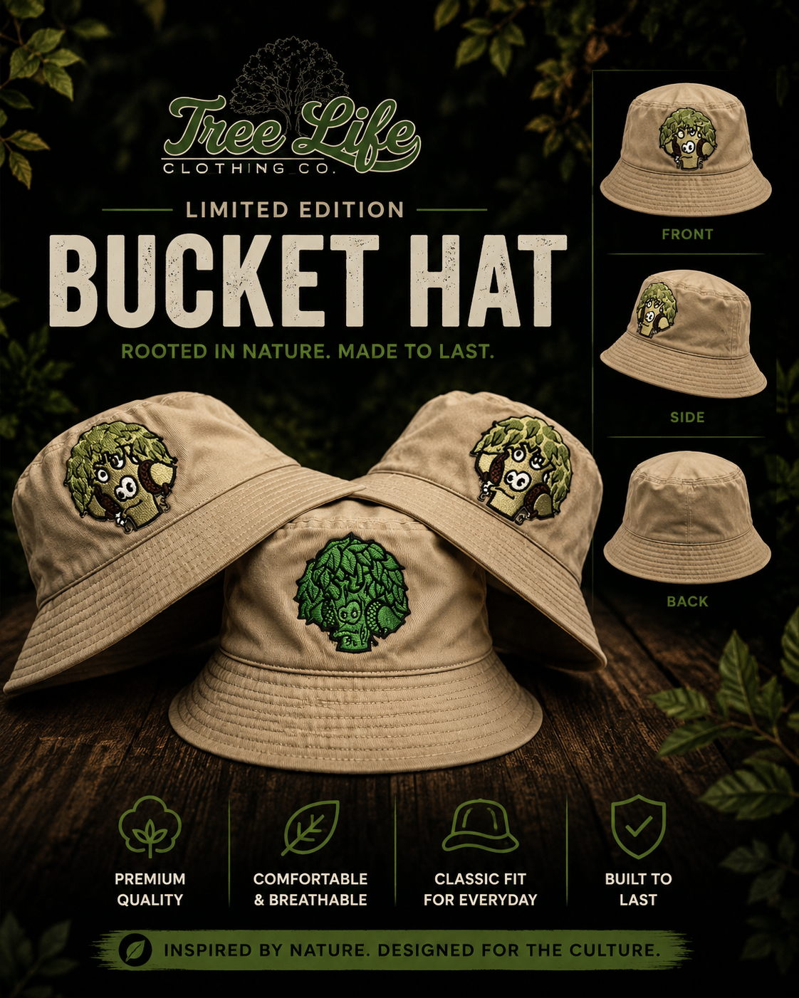 Tree Life Bucket Hat