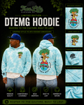 DTEMG Tie Dye Crop Trees Run The World Hoodie